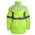 High Visibility Waterproof Reflective Safety Rain Coat